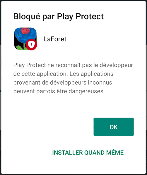 Cliquez sur « Installer quand même »